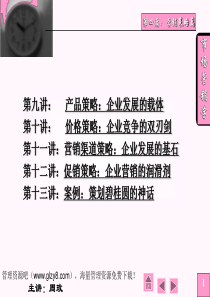 江西财经大学市场营销学营销策略篇