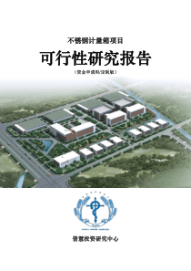 不锈钢计量箱项目可行性研究报告资金申请用(定制版)