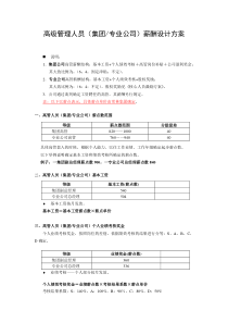 1_高管人员薪酬管理方案