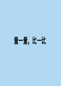 人教版二年级数学上册  量一量,比一比