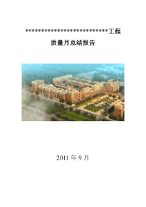 质量月总结