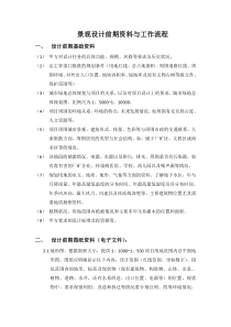 景观设计前期资料与工作流程