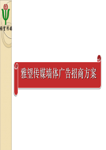 雅望传媒-户外墙体媒体招商方案