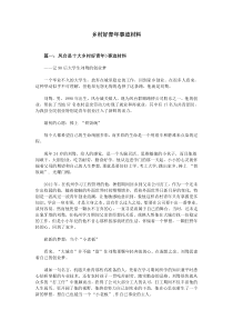 乡村好青年事迹材料