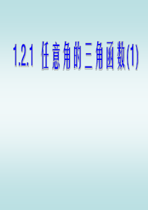 1.2.1任意角的三角函数课件备选
