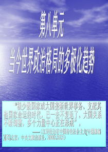 高中历史必修一第八单元复习课件