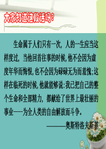 名著导读《钢铁是怎样炼成的》PPT