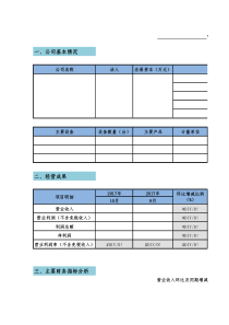 公司财务分析模板