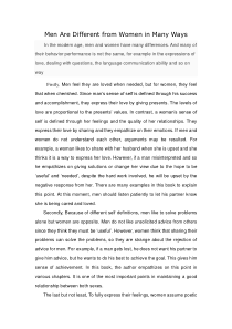 男人和女人的区别-英语作文-Microsoft-Word-文档