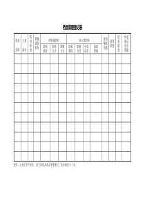 药品管理登记表