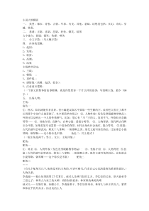 小说大纲模版