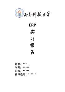 25ERP沙盘模拟实训报告