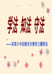 学法知法守法 主题班会