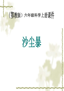 (鄂教版)六年级科学上册课件 沙尘暴 1
