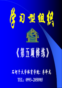 学习型组织(教育一天)