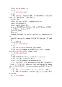 动词后加to do 和 doing的记忆口诀