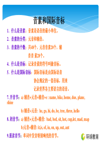 三位一体学国际音标  20个元音