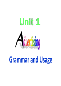 江苏省徐州市王杰中学高一英语课件：Unit1 Grammar and usage(牛津译林版必修4)