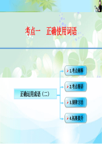 2016创新设计高考总复习(人教版)语文课件：语言文字运用 第1课时  正确运用成语(二)