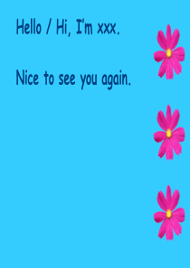 剑桥儿童英语启蒙Unit2Good-afternoon