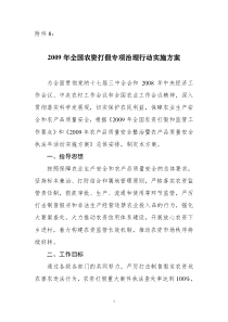 2009年全国农资打假专项治理行动实施方案