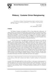 Harvard-business-school---Pillsbury-Customer-Drive