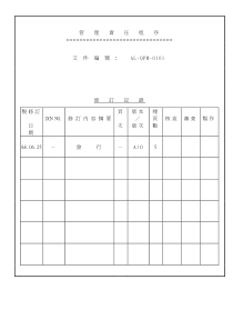 贸易公司iso9000程序书ISO金御程序书