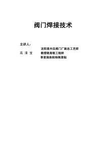 阀门焊接技术讲座 高清宝