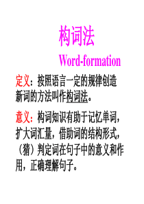 55高二英语下学期构词法原创