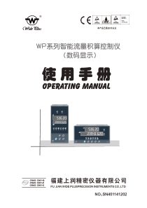 上润智能流量积算控制仪(数码显示)说明书
