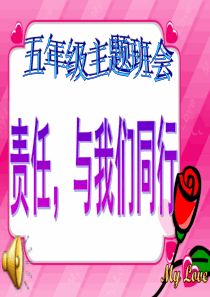 责任,与我们同行主题班会活动方案