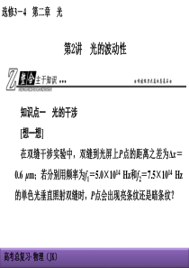 (创新导学案X年高考物理总复习配套课件：选3-4-2-