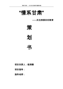 002001_暑期实践项目策划书