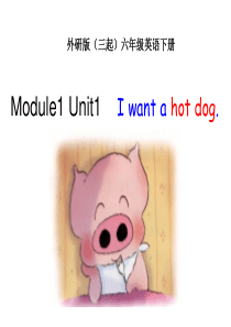 ★英语六年级下外研版(三起)Module+1+Unit+1+I+want+a+hot+dog课件5