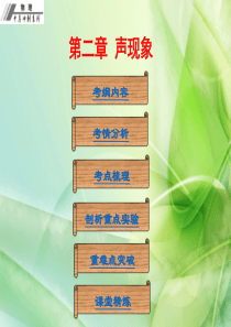 【中考冲刺】人教版2016年初中物理中考复习课件  第二章  声现象