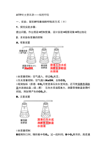 ATP的主要来源——细胞呼吸知识点