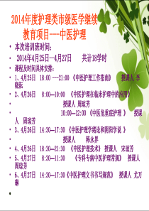 中医护理工作指南