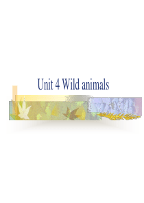 初二英语牛津英语8A Unit 4 Wild Animals 课件2