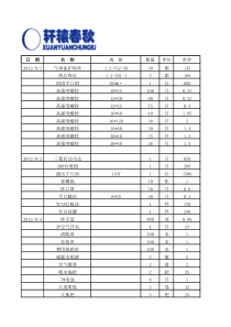 9月份采购明细