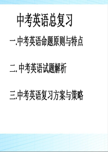 中考英语复习课件