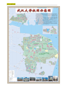 武汉大学高清地图及详细游览路线-附图