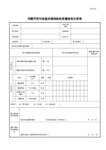 电缆沟检验批