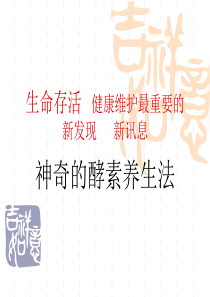 酵素演讲课件