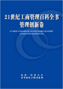 21世纪工商管理百科全书：管理创新