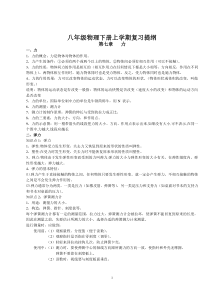 初二物理下册知识点归纳