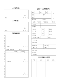 山东省专业技术职称评审表(2017)