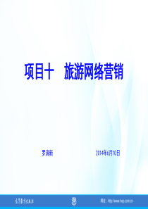 项目十-旅游网络营销