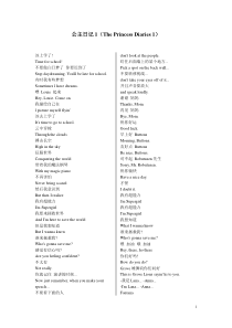 公主日记1中英文台词