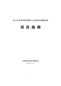 XXXX年创新基金指南(1)
