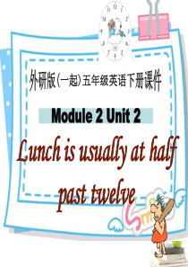五年级英语下册-Module-2-Unit-2(2)课件-外研版(一起)